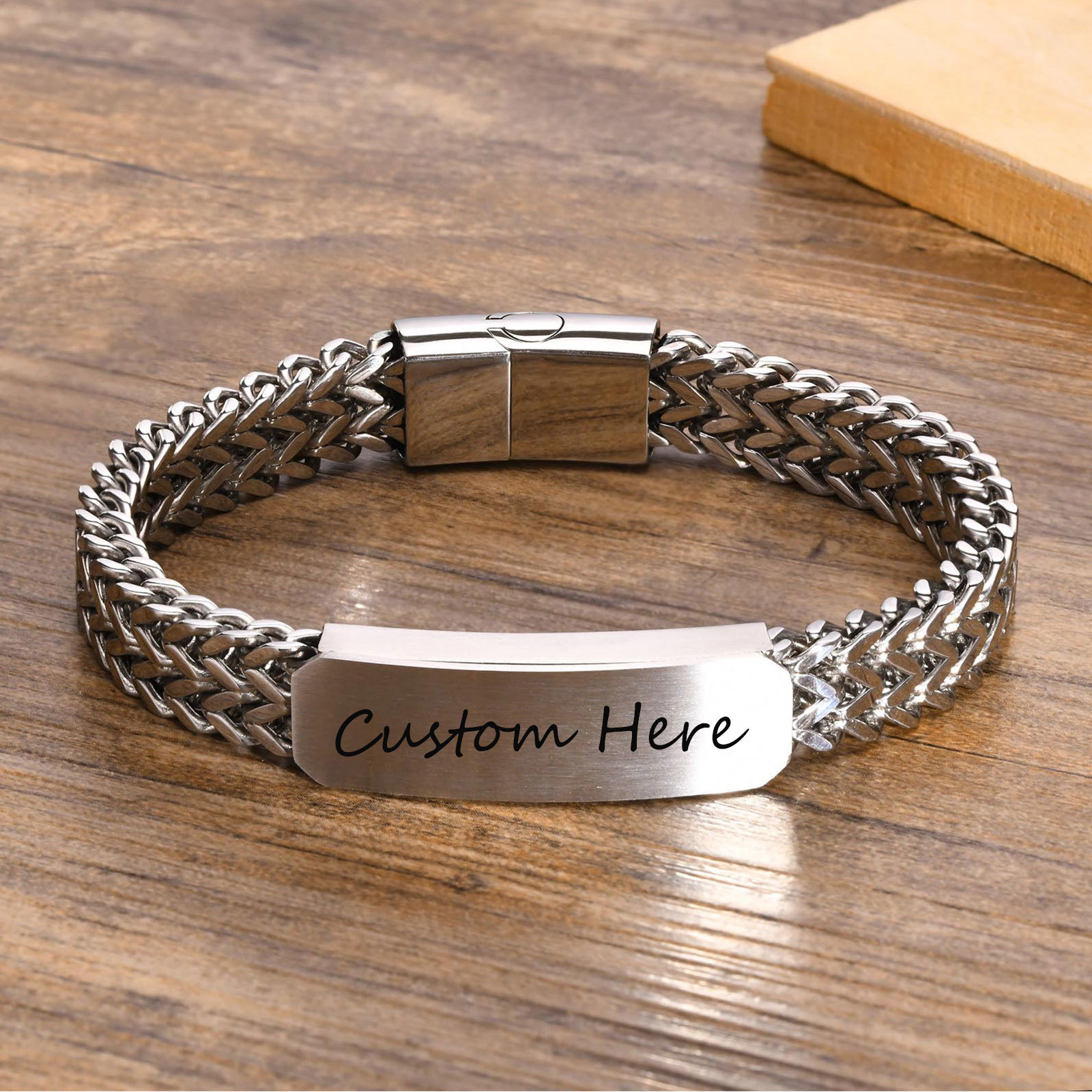 Cuban Link Chain 12Mm - Gratis Aanpassen Id Armbanden Voor Mannen,