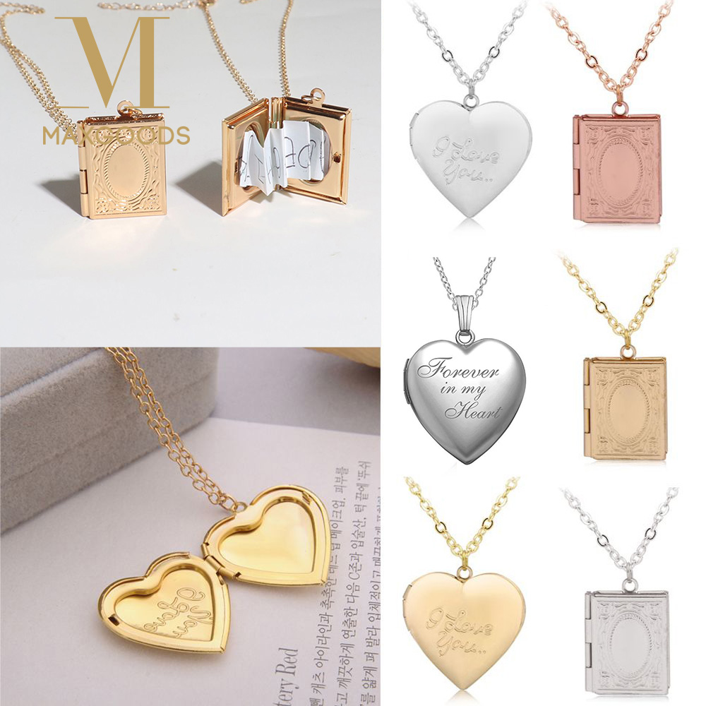 Nieuwe Hartvormige Foto Medail - Heart Locket Necklace Photo recensie en prijs