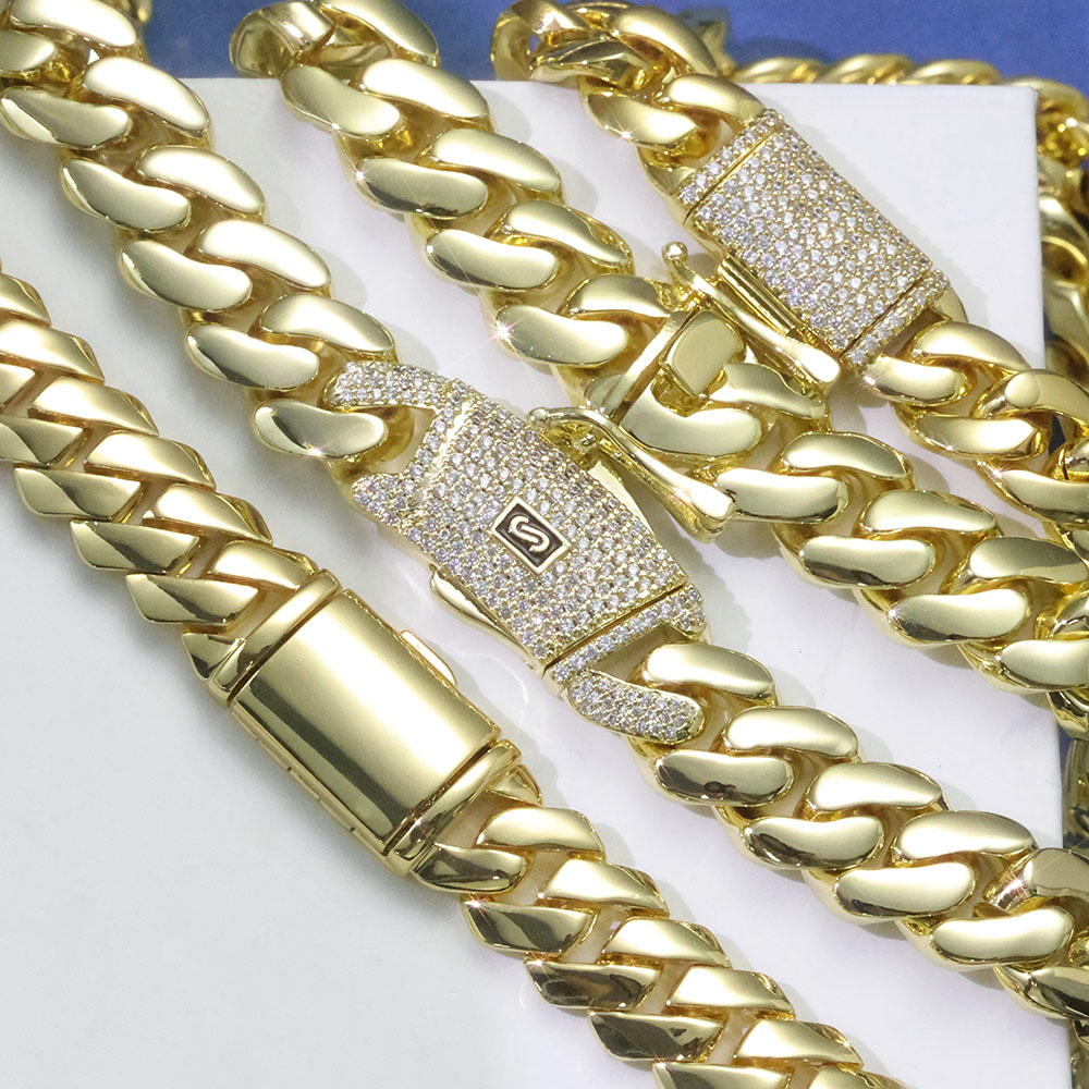 ESKEEM Hooggepolijste Monaco K - Cuban Link Chain 12Mm recensie en prijs