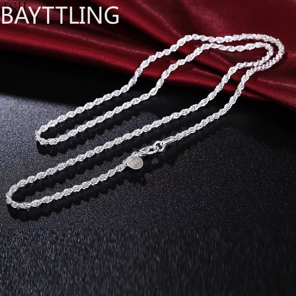 40-60 cm groothandel 925 Sterl - 925 Sterling Silver Chain Necklace Men recensie en prijs