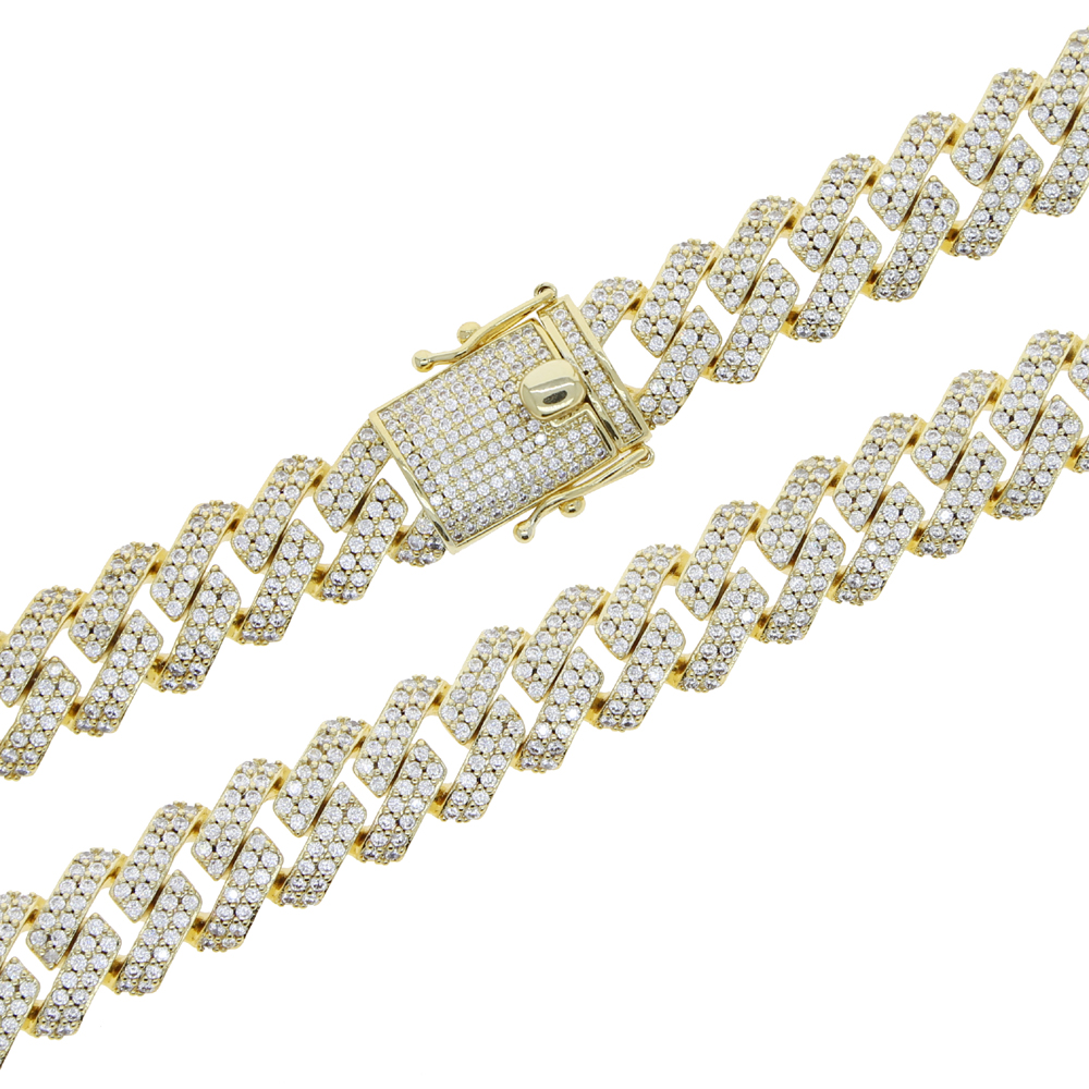 Parking Cz Rechthoek Enkelband - Cuban Link Chain 12Mm recensie en prijs