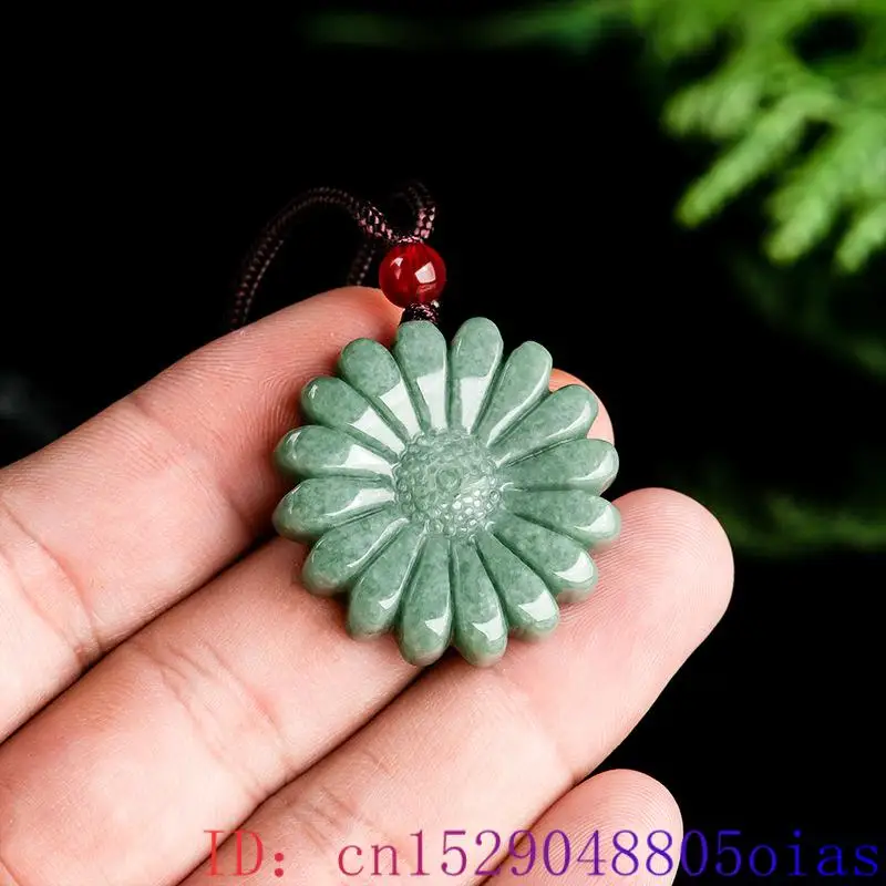 Groene Jadeite Zonnebloem Hang - Necklaces recensie en prijs