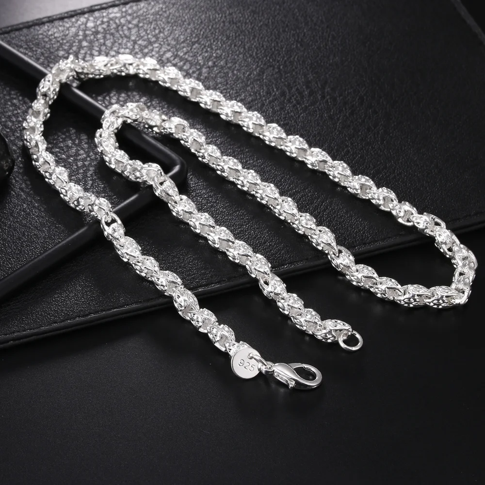 Hot charms 925 Sterling Zilver - 925 Sterling Silver Chain Necklace Men recensie en prijs