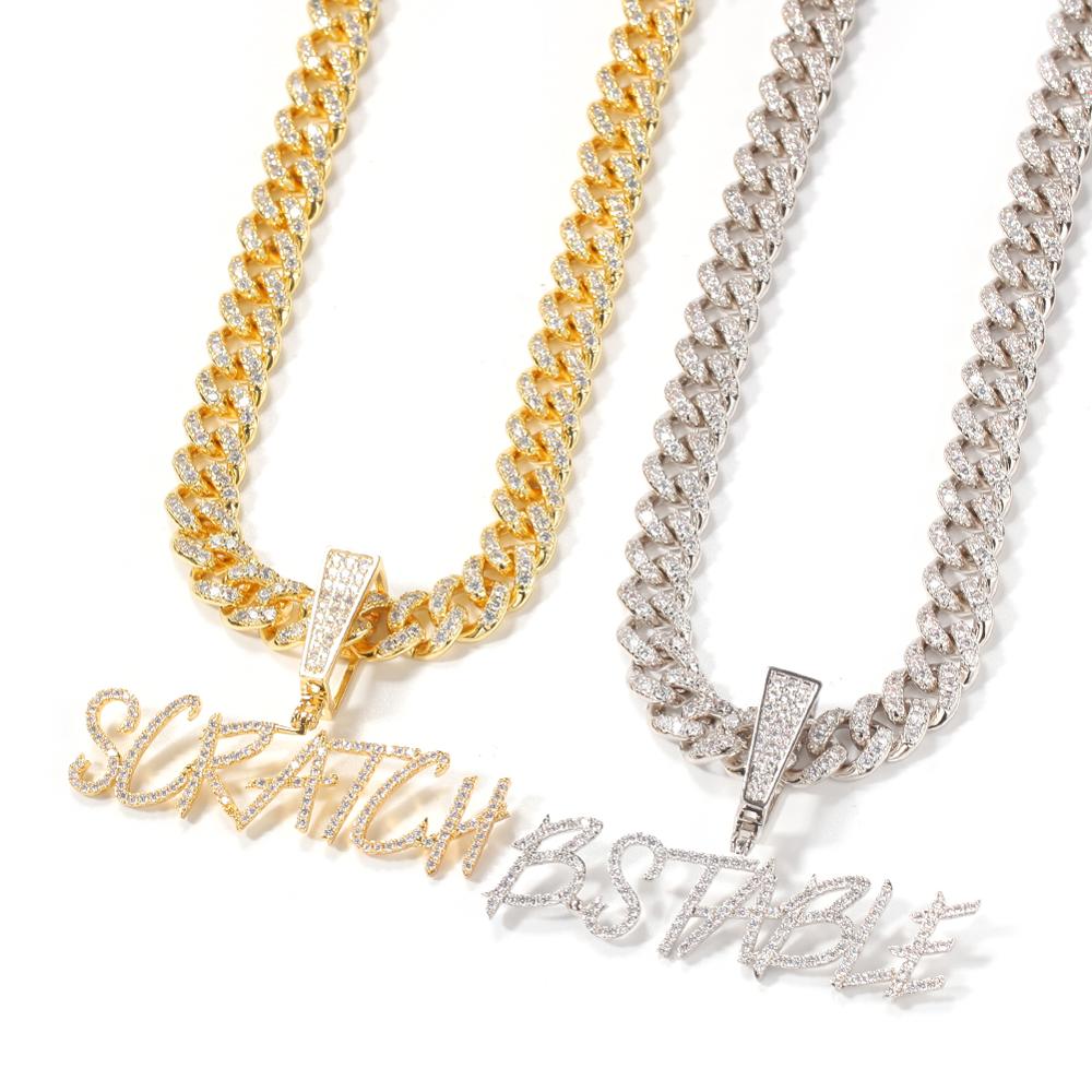 Tbtk Aangepaste Naam Curisve B - Cuban Link Chain 12Mm recensie en prijs