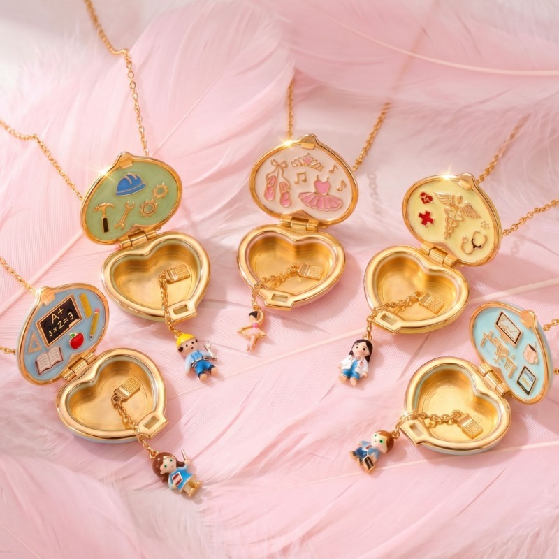 Vintage Hartvormige Fotomedail - Heart Locket Necklace Photo recensie en prijs